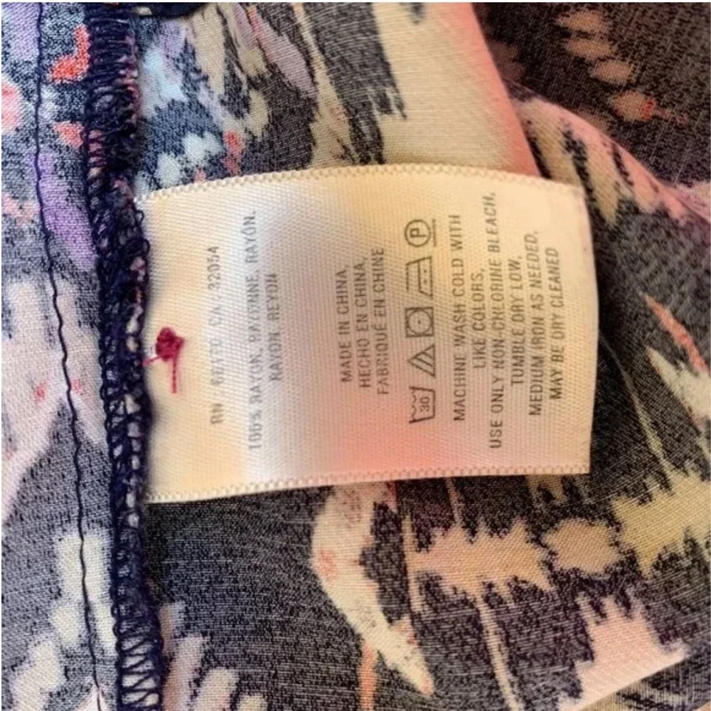 Anthropologie Holding Horses Mira Ikat Dress 3/4 Sleeve Western Tribal Size 10P - Picture 6 of 6